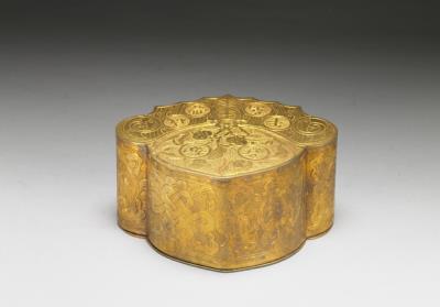 图片[3]-Gilt ruyi box with auspicious symbols of happiness and longevity, Xianfeng reign (1851-1861), Qing dynasty-China Archive